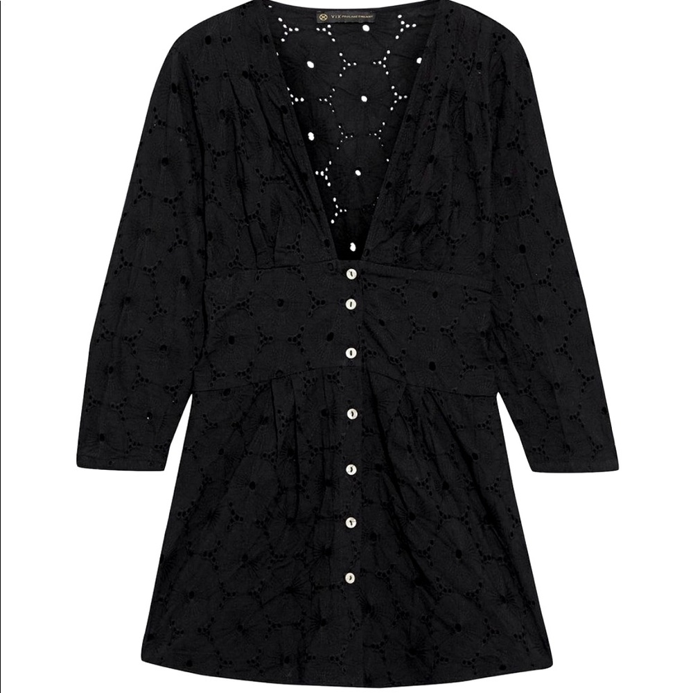 Vix Hermanny Ana Gathered Broderie Anglaise Cotton Tunic